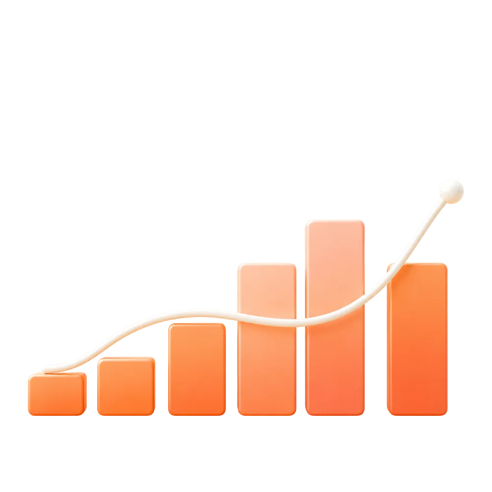 Digital marketing growth chart